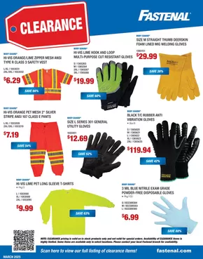 Fastenal catalogue in Sumter SC | Fastenal March Clearance Flyer | 2025-01-01T00:00:00.000Z - 2025-12-31T00:00:00.000Z