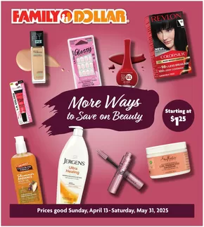 Family Dollar catalogue | Digital Book | 2025-04-13T00:00:00.000Z - 2025-05-31T00:00:00.000Z