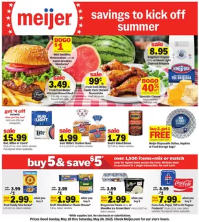Meijer catalogue | Top deals for all customers | 2025-05-18T00:00:00.000Z - 2025-05-24T00:00:00.000Z