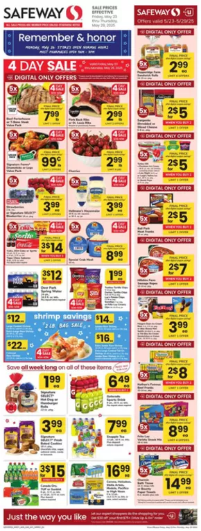 Safeway catalogue in District Heights MD | Great discounts on selected products | 2025-05-23T00:00:00.000Z - 2025-05-29T00:00:00.000Z