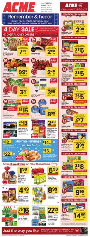 ACME catalogue in Oaklyn NJ | Weekly Ad | 2025-05-23T00:00:00.000Z - 2025-05-29T00:00:00.000Z