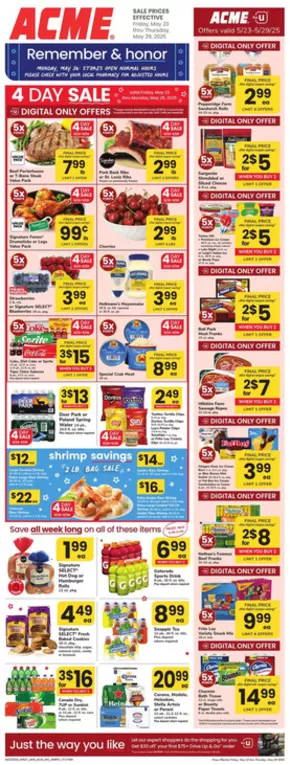 ACME catalogue in Carmel NY | Weekly Ad | 2025-05-23T00:00:00.000Z - 2025-05-29T00:00:00.000Z