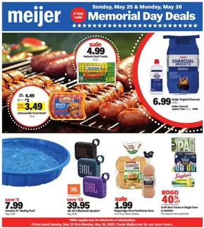 Meijer catalogue | Memorial Day Deals | 2025-05-25T00:00:00.000Z - 2025-05-26T00:00:00.000Z