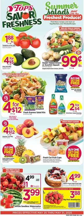 Tops catalogue in North Tonawanda NY | Exclusive deals and bargains | 2025-05-25T00:00:00.000Z - 2025-05-31T00:00:00.000Z