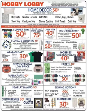 Hobby Lobby Weekly ad