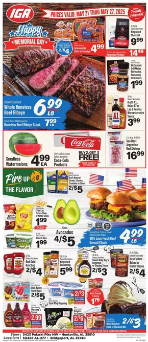 IGA catalogue in Mullens WV | Weekly Flyer (organic) | 2025-05-21T00:00:00.000Z - 2025-05-27T00:00:00.000Z