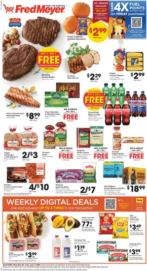 Fred Meyer catalogue | Great discounts on selected products | 2025-05-28T00:00:00.000Z - 2025-06-03T00:00:00.000Z