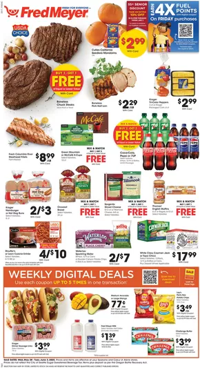 Fred Meyer catalogue | Exclusive deals for our customers | 2025-05-28T00:00:00.000Z - 2025-06-03T00:00:00.000Z