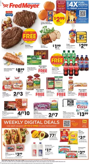 Fred Meyer catalogue | Exclusive deals and bargains | 2025-05-28T00:00:00.000Z - 2025-06-03T00:00:00.000Z