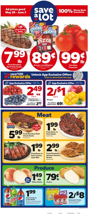 Save a Lot catalogue in O Fallon IL | Offers for bargain hunters | 2025-05-28T00:00:00.000Z - 2025-06-03T00:00:00.000Z