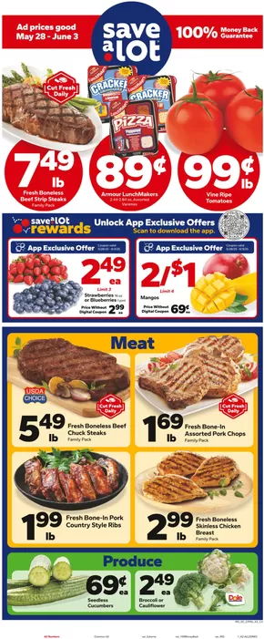 Save a Lot catalogue in Fort Oglethorpe GA | Exclusive deals for our customers | 2025-05-28T00:00:00.000Z - 2025-06-03T00:00:00.000Z
