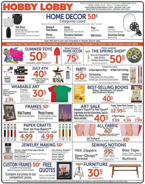 Hobby Lobby catalogue in Corvallis OR | Hobby Lobby Weekly ad | 2025-06-01T00:00:00.000Z - 2025-06-07T00:00:00.000Z