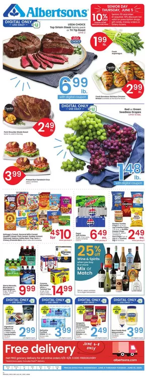 Albertsons catalogue in Las Vegas NV | Top deals for all customers | 2025-06-04T00:00:00.000Z - 2025-06-10T00:00:00.000Z