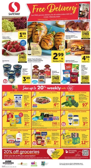 Safeway catalogue in Ukiah CA | Great discounts on selected products | 2025-06-04T00:00:00.000Z - 2025-06-10T00:00:00.000Z