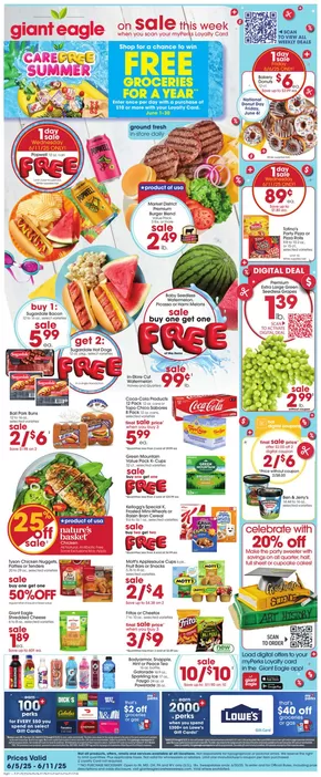 Giant Eagle catalogue in Altoona PA | Weekly Sale Giant Eagle | 2025-06-05T00:00:00.000Z - 2025-06-11T00:00:00.000Z