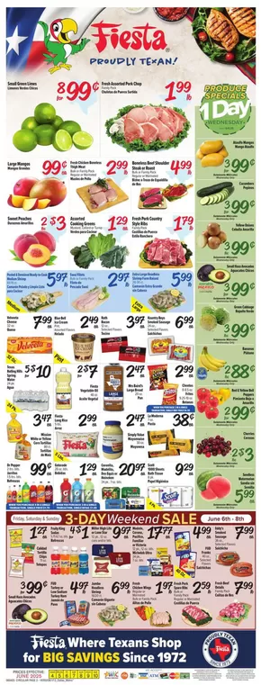 Fiesta Mart catalogue in Burleson TX | Top deals and discounts | 2025-06-04T00:00:00.000Z - 2025-06-10T00:00:00.000Z
