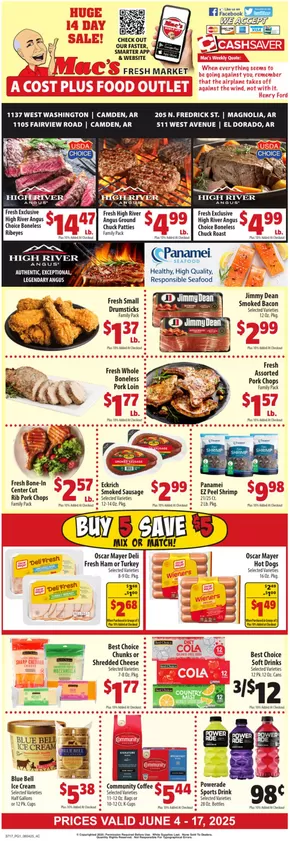 Mac's Market catalogue in Clinton MS | Great offer for bargain hunters | 2025-06-04T00:00:00.000Z - 2025-06-17T00:00:00.000Z