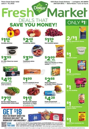 Hy-Vee catalogue in York NE | Dollar Fresh | 2025-06-04T00:00:00.000Z - 2025-06-10T00:00:00.000Z