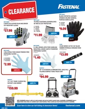 Fastenal June Clearance Flyer