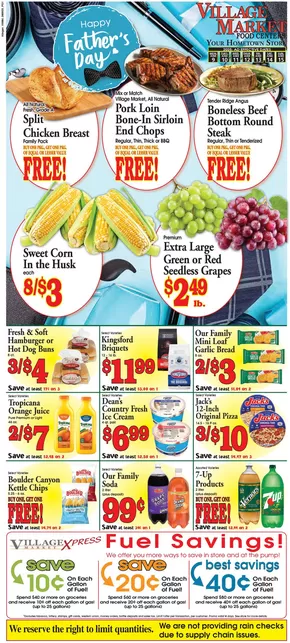 Village Market Food Centers catalogue in Gobles MI | Village Market Food Centers weekly ad | 2025-06-09T00:00:00.000Z - 2025-06-15T00:00:00.000Z