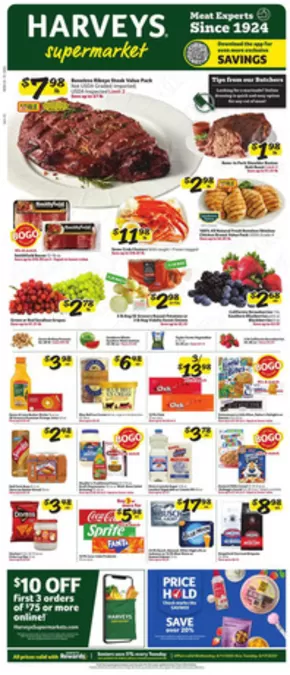 Harveys Supermarkets catalogue in Ocala FL | Current deals and offers | 2025-06-11T00:00:00.000Z - 2025-06-17T00:00:00.000Z