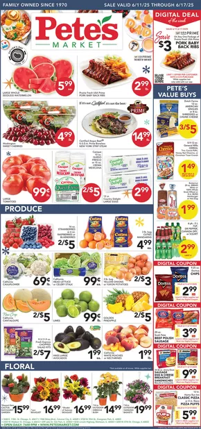 Pete's Fresh Market catalogue in Saint John IN | Top offers for all bargain hunters | 2025-06-11T00:00:00.000Z - 2025-06-17T00:00:00.000Z