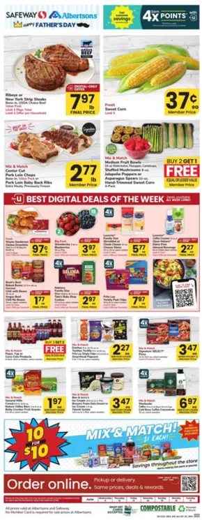 Albertsons catalogue in Spokane WA | Great offer for bargain hunters | 2025-06-11T00:00:00.000Z - 2025-06-17T00:00:00.000Z