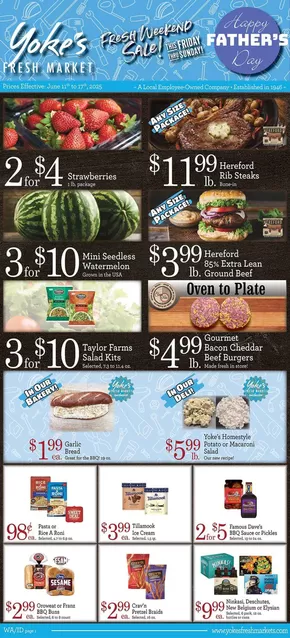 Yoke's Fresh Market  catalogue in Post Falls ID | Yoke's Fresh Market Weekly Ad | 2025-06-11T00:00:00.000Z - 2025-06-17T00:00:00.000Z