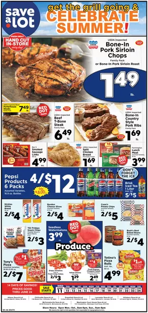 Save a Lot catalogue in Attica OH | Save now with our deals | 2025-06-11T00:00:00.000Z - 2025-06-24T00:00:00.000Z