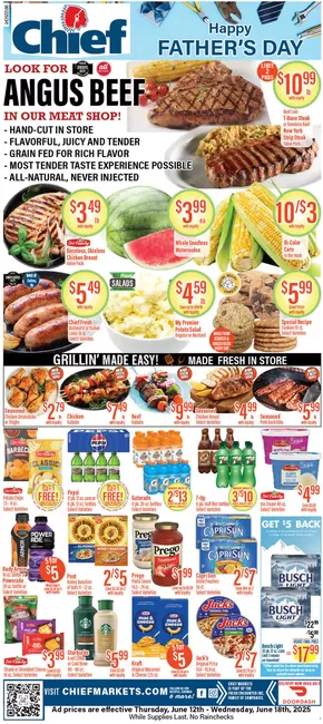 Chief Supermarket catalogue in Defiance OH | Chief Supermarket weekly ad | 2025-06-12T00:00:00.000Z - 2025-06-18T00:00:00.000Z