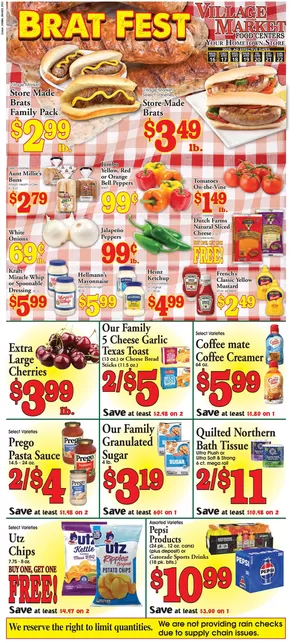 Village Market Food Centers catalogue in Schoolcraft MI | Current special promotions | 2025-06-16T00:00:00.000Z - 2025-06-22T00:00:00.000Z