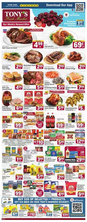 Tony's Fresh Market catalogue in Downers Grove IL | Weekly Ad | 2025-06-18T00:00:00.000Z - 2025-06-24T00:00:00.000Z