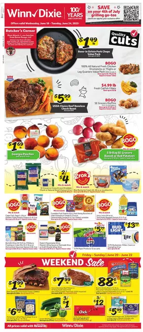 Winn Dixie catalogue in Prairieville LA | Top offers for all bargain hunters | 2025-06-18T00:00:00.000Z - 2025-06-24T00:00:00.000Z