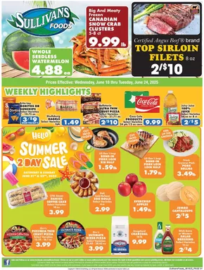Sullivan's Foods  catalogue in Woodstock IL | Top offers for smart savers | 2025-06-18T00:00:00.000Z - 2025-06-24T00:00:00.000Z