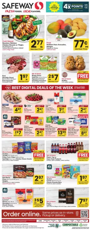 Safeway catalogue in Colorado Springs CO | Top offers for all bargain hunters | 2025-06-18T00:00:00.000Z - 2025-06-24T00:00:00.000Z