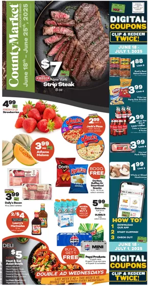 County Market catalogue in Sherman IL | County Market Weekly ad | 2025-06-18T00:00:00.000Z - 2025-07-01T00:00:00.000Z
