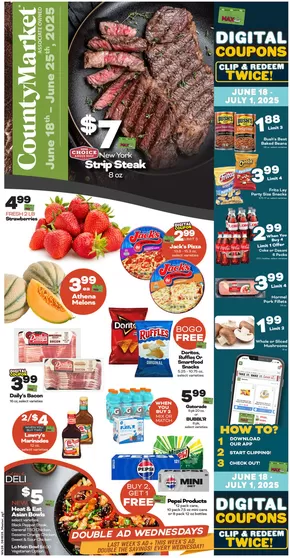 County Market catalogue in Rantoul IL | Top offers for all bargain hunters | 2025-06-18T00:00:00.000Z - 2025-07-01T00:00:00.000Z