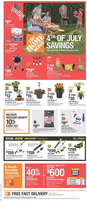 Home Depot catalogue in Geismar LA | Home Depot flyer | 2025-06-19T00:00:00.000Z - 2025-07-09T00:00:00.000Z