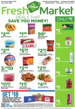 Hy-Vee catalogue in Omaha NE | Dollar Fresh | 2025-06-18T00:00:00.000Z - 2025-06-24T00:00:00.000Z