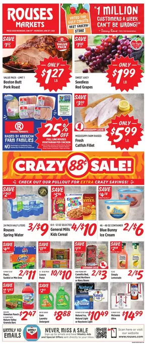 Rouses catalogue in Stapleton AL | Weekly Ad | 2025-06-18T00:00:00.000Z - 2025-06-25T00:00:00.000Z