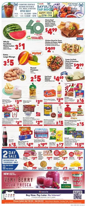 Vallarta Supermarkets catalogue in Delano CA | Weekly Flyer | 2025-06-18T00:00:00.000Z - 2025-06-24T00:00:00.000Z