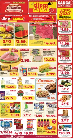 Supermercado El Rancho catalogue in Addison TX | Attractive special offers for everyone | 2025-06-20T00:00:00.000Z - 2025-06-22T00:00:00.000Z
