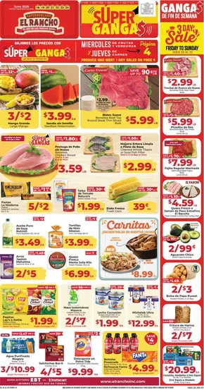 Supermercado El Rancho catalogue | Top deals and discounts | 2025-06-20T00:00:00.000Z - 2025-06-22T00:00:00.000Z