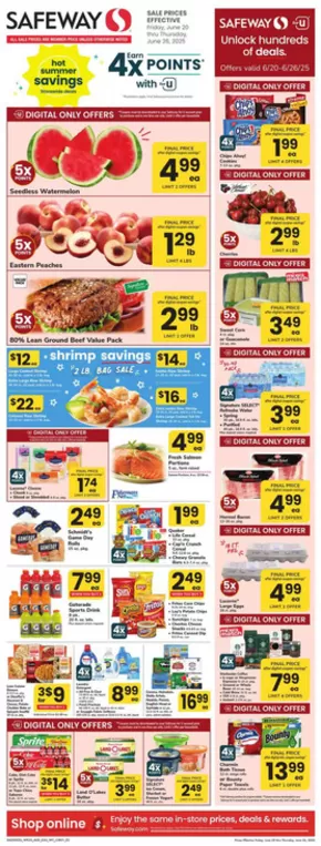 Safeway catalogue in Rhoadesville VA | Current deals and offers | 2025-06-20T00:00:00.000Z - 2025-06-26T00:00:00.000Z