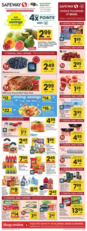 Safeway catalogue in Rehoboth Beach DE | Top deals and discounts | 2025-06-20T00:00:00.000Z - 2025-06-26T00:00:00.000Z
