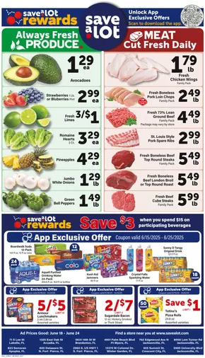 Save a Lot catalogue in Orange Park FL | Wide range of offers | 2025-06-18T00:00:00.000Z - 2025-06-24T00:00:00.000Z