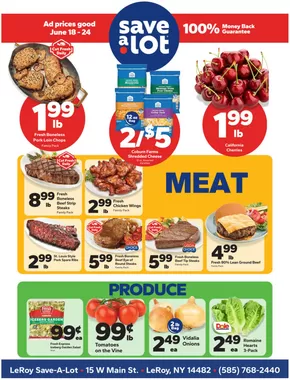 Save a Lot catalogue in Le Roy NY | Top deals and discounts | 2025-06-18T00:00:00.000Z - 2025-06-24T00:00:00.000Z