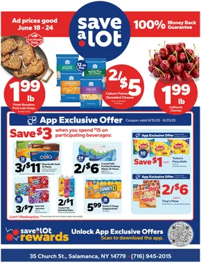 Save a Lot catalogue in Great Valley NY | Top offers for smart savers | 2025-06-18T00:00:00.000Z - 2025-06-24T00:00:00.000Z