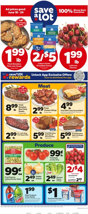 Save a Lot catalogue in Wawaka IN | Current deals and offers | 2025-06-18T00:00:00.000Z - 2025-06-24T00:00:00.000Z
