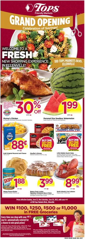 Tops catalogue in Boiceville NY | Tops weekly ad | 2025-06-22T00:00:00.000Z - 2025-06-28T00:00:00.000Z